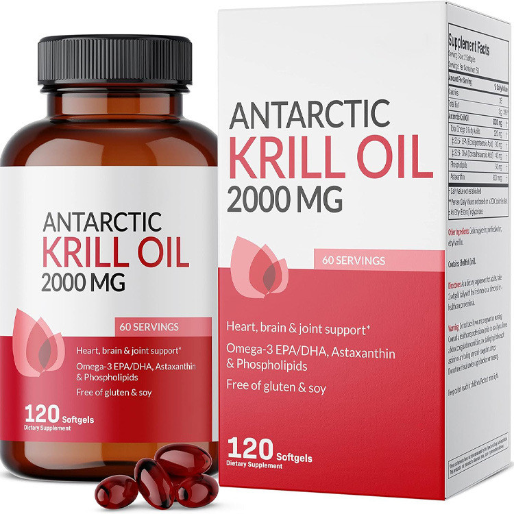 Limited Time Hot Sale Cross-border supply of Antarctic Krill Oil Antarctic krill oil Support OE M