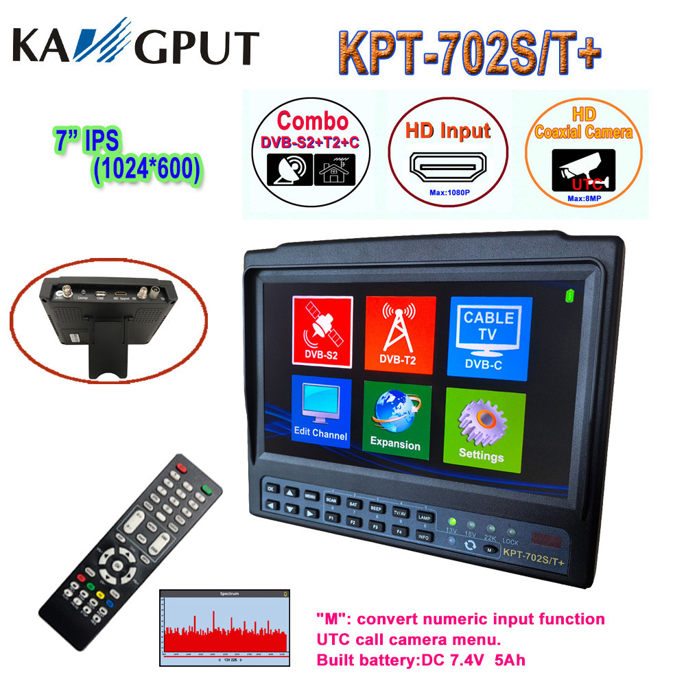 KPT-702S/T+ Combo Satellite TV Finder DVB-S2 DVB-T2 DVB-C vs kpt 717st plus gtmea v8 finder pro2 dvb