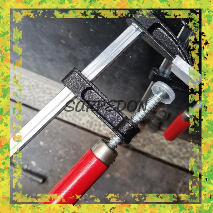 Clamp f klem 80cm - klem kayu . pres kayu . catok kayu panjang 80 cm