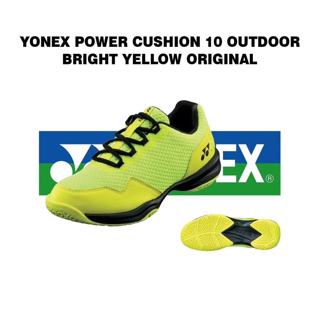 Yonex Sepatu Badminton Bulutangkis Power Cushion 10 Outdoor Bright Yellow Original