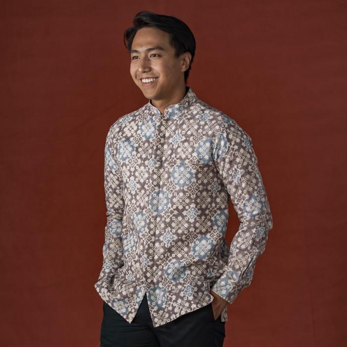 Jazer - Mandalas Koko Kemeja Batik Pria Premium Lengan Panjang - XXL