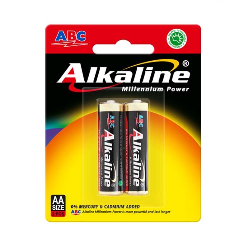 Baterai / Battery / Batere ABC Alkaline ORIGINAL AA / A2 / AAA / A3  - 2 pcs 2 BIJI BUAH