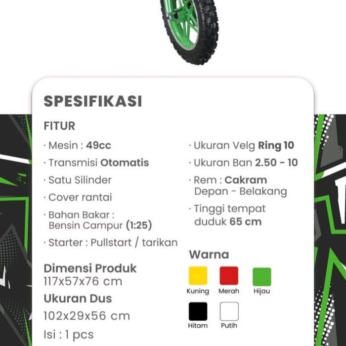 SEPEDA MOTOR TRAIL ANAK PMB UTX 601 701 EXOTIC 705 BENSIN NEW MT-2 MURAH BAGUS SURABAYA ORI - PMB UT