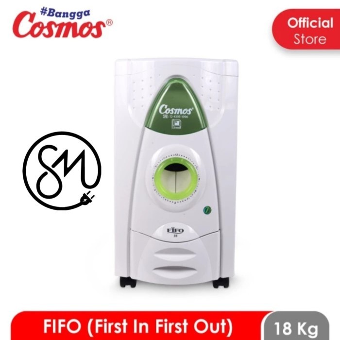 Rice box Cosmos 18 kg fifo 18fifo tong tempat simpan beras 18kg