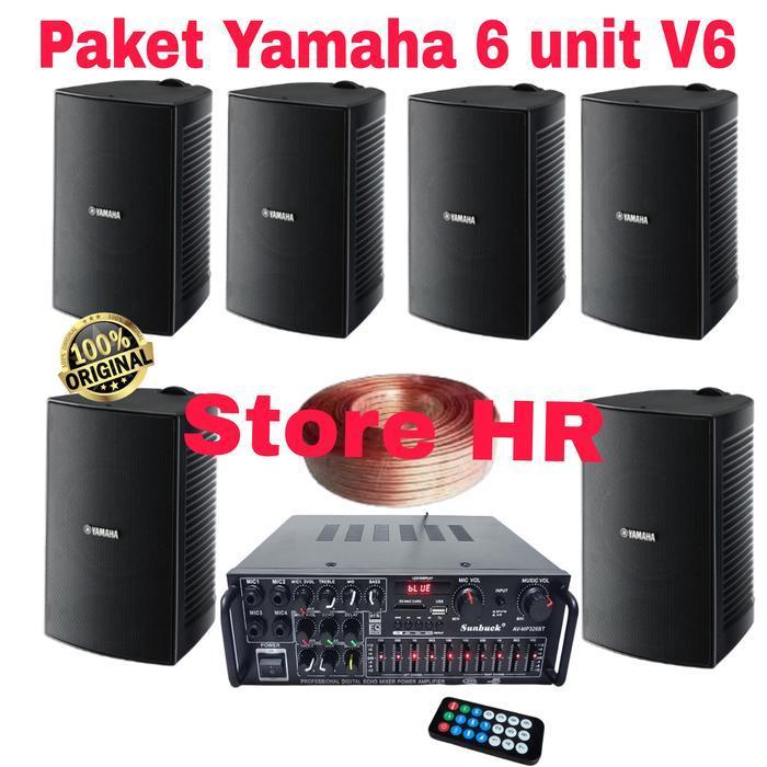 Paket Sound System Yamaha Cafe atau restoran 6 Unit bisa Speaker ori