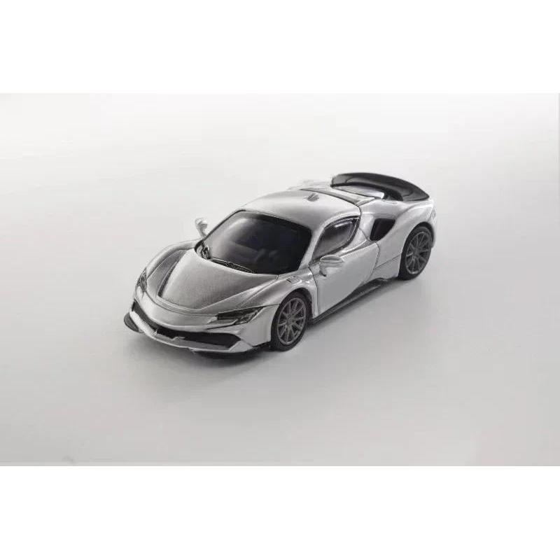 Stance Hunters SH 1:64 Novitec SF90 Red / Silver Limited499 Diecast Model Car