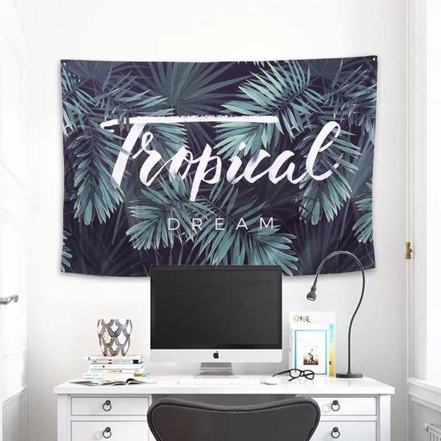 Cover Kain Background Dinding - Flamingo