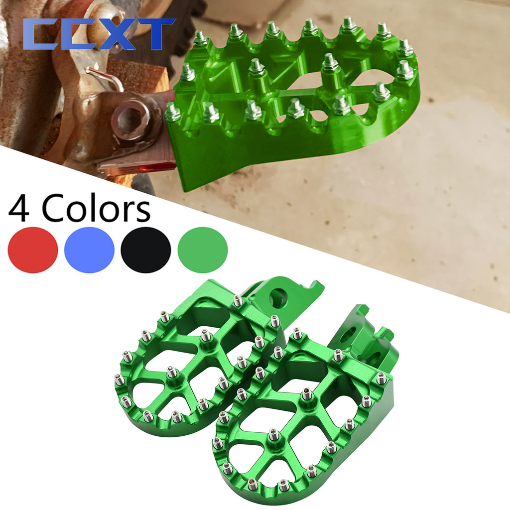 Motorcycle CNC Rests Pedals Footpegs Foot Pegs For Kawasaki KX250F KX250 KX450F KX450 KX250X KLX450R