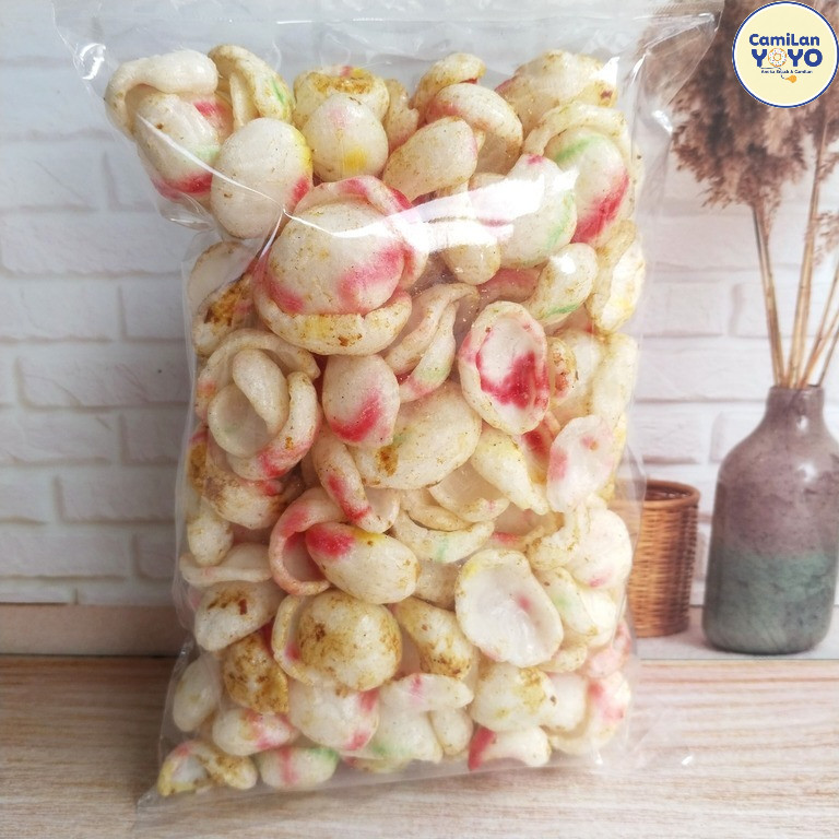 Kerupuk Upil Bumbu Rujak  Kerupuk Padang Pasir Cemilan Kerupuk Pedas Manis Kerupuk Rujak Pedas 100 g