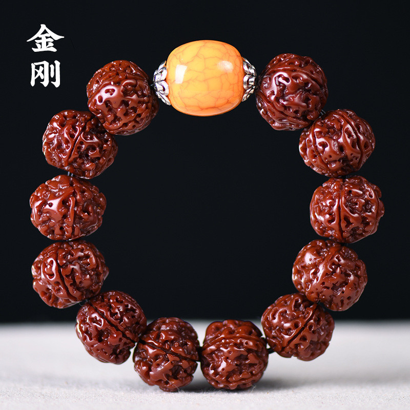 Nepal Da King Kong mesin menyikat batu giok Bodhi biji Bodhi imitasi lilin madu Buddha manik-manik t