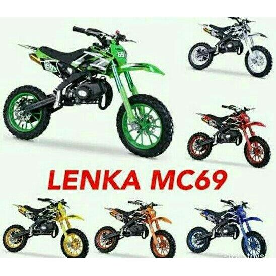 promo Motor Bensin oli mini mainan anak dan Dewasa Trail Lenka MC 69 motor cross motocross