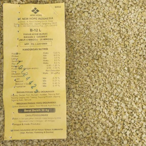 Tergacorpur ayam New Hope B12L  reapak 10kgTerbaik