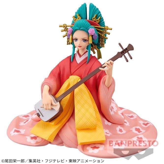 Original Bandai One Piece Kozuki Hiyori DXF THE GRANDLINE LADY EXTRA KOMURASAKI PVC Action Figures O