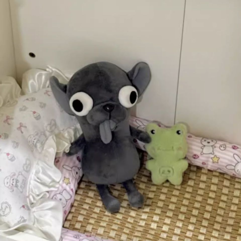 Stuffed Animals Chihuahua Plush Toy Puppy Pet Black Color Stuffed Chihuahua Doll Kawaii Realistic Ch