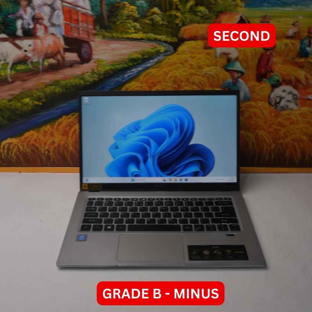 ACER SWIFT SF114-34 PENTIUM N6000 4 GB (14") GRADE B - MINUS LAPTOP SECOND ORIGINAL SINAR MUTIARA CE