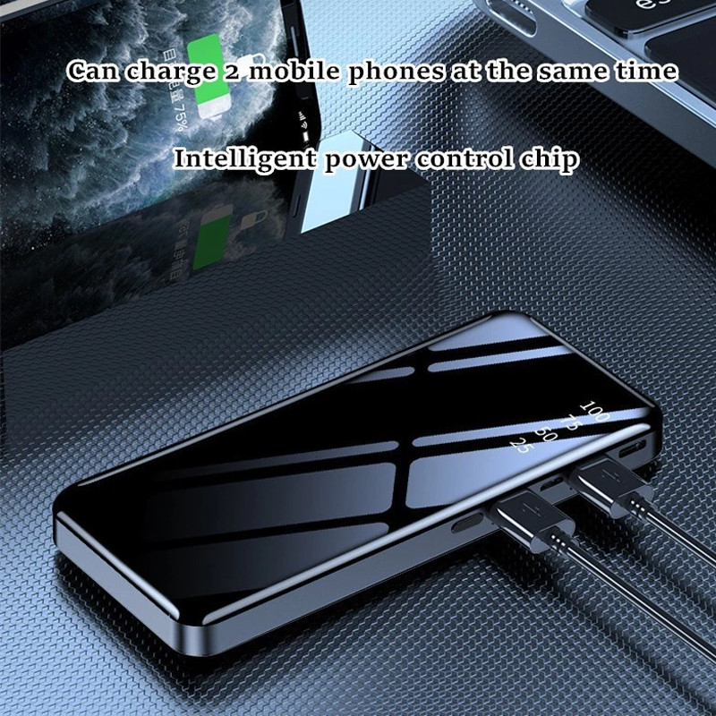 BIG PROMO Powerbank 50000 mah Digital Display Fast Charging Kapasitas Besar LED Light Robot