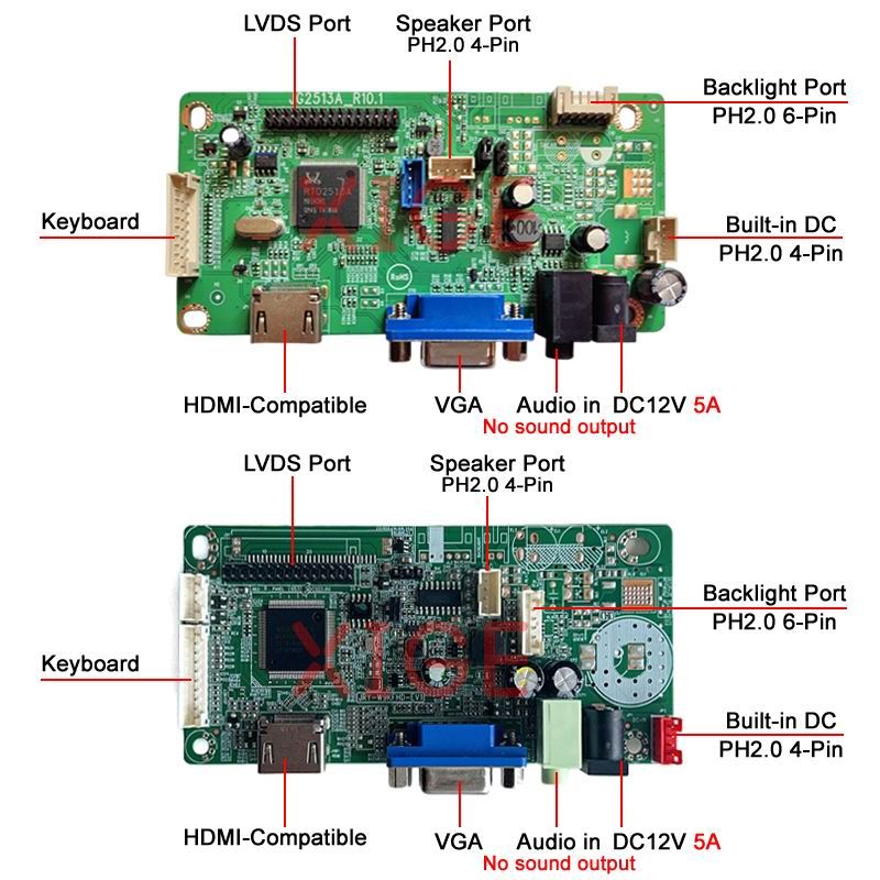 For LTM200KT08 LCD Screen Driver Controller Board VGA Kit Y Matrix 20" HDMI-Compatible Speaker 1600*