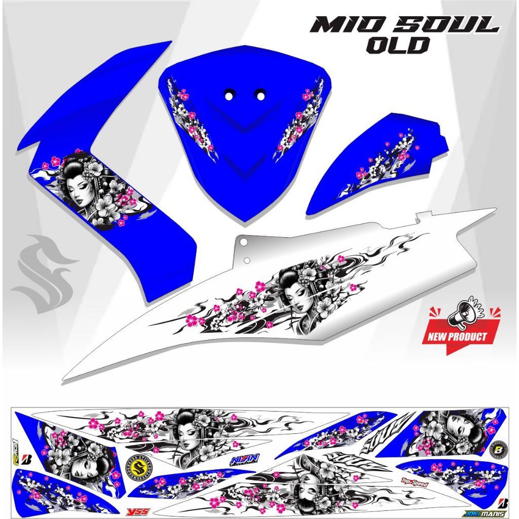 STICKER POLET TEMPELAN STRIPING THAILOOK MIO SOUL OLD STICKER ALL MIO SOUL KARBU STRIPING VARIASI TH