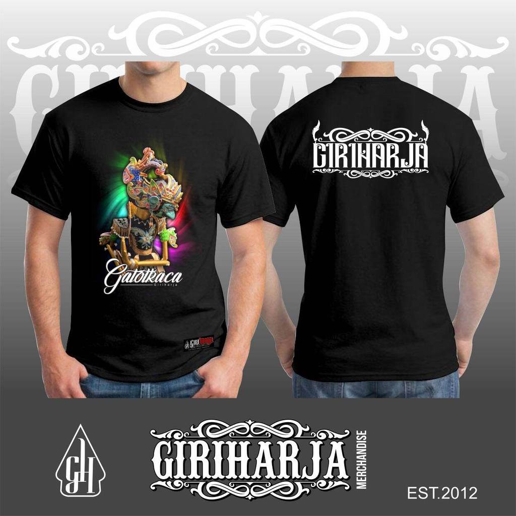 Kaos wayang golek GATOTKACA / kaos wayang golek Giri Harja / Kaos wayang golek sunda / kaos tangan p