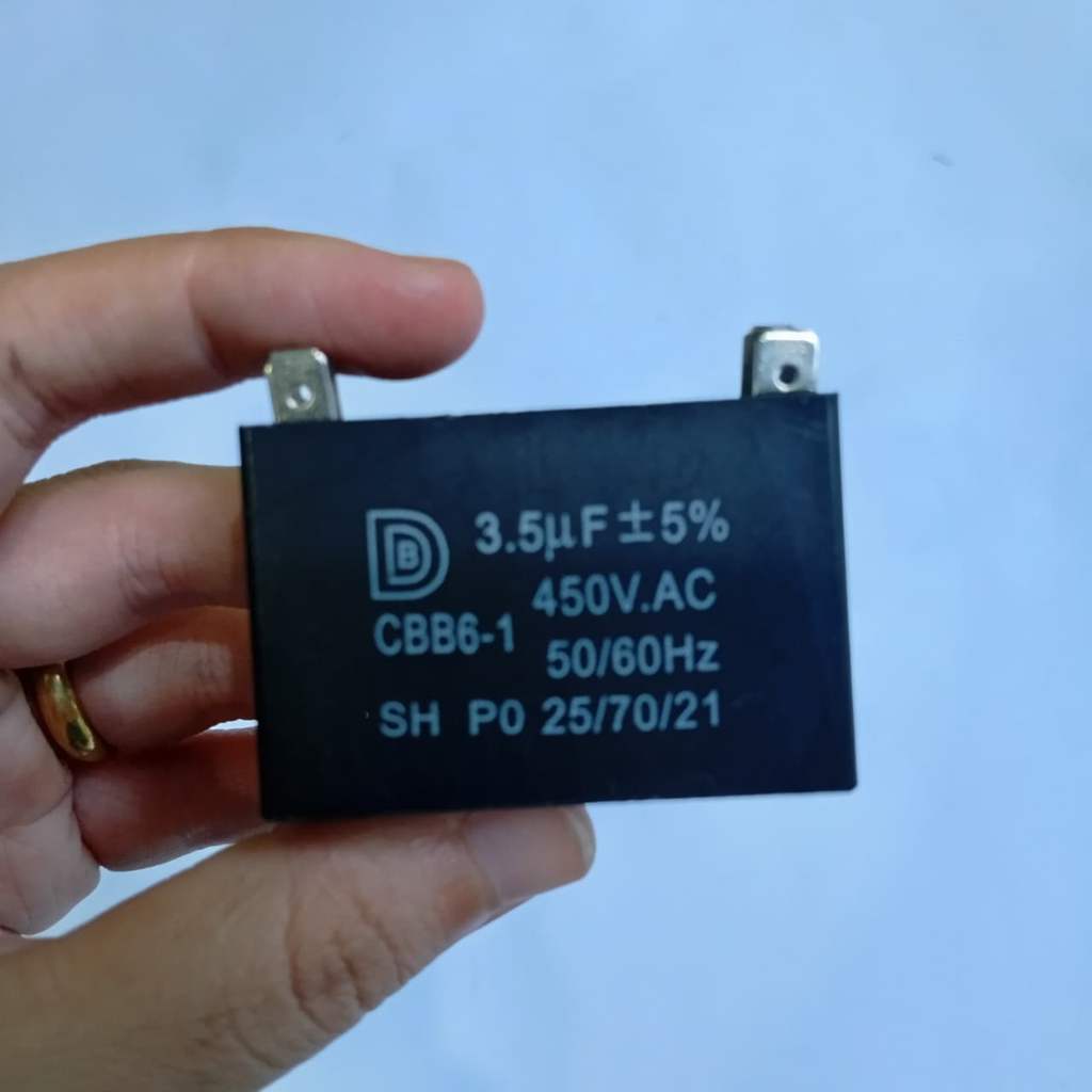 Kapasitor Fan Blower AC KIPAS Soket 3,5 Uf