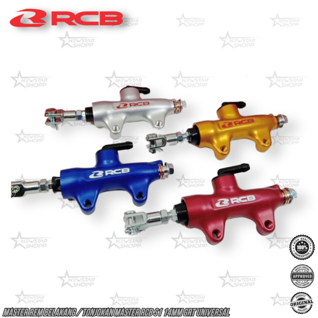 Master rem belakang RCB Radial S1 14mm GRT Universal / Tonjokan Master rem RCB Original Ninja R / RR