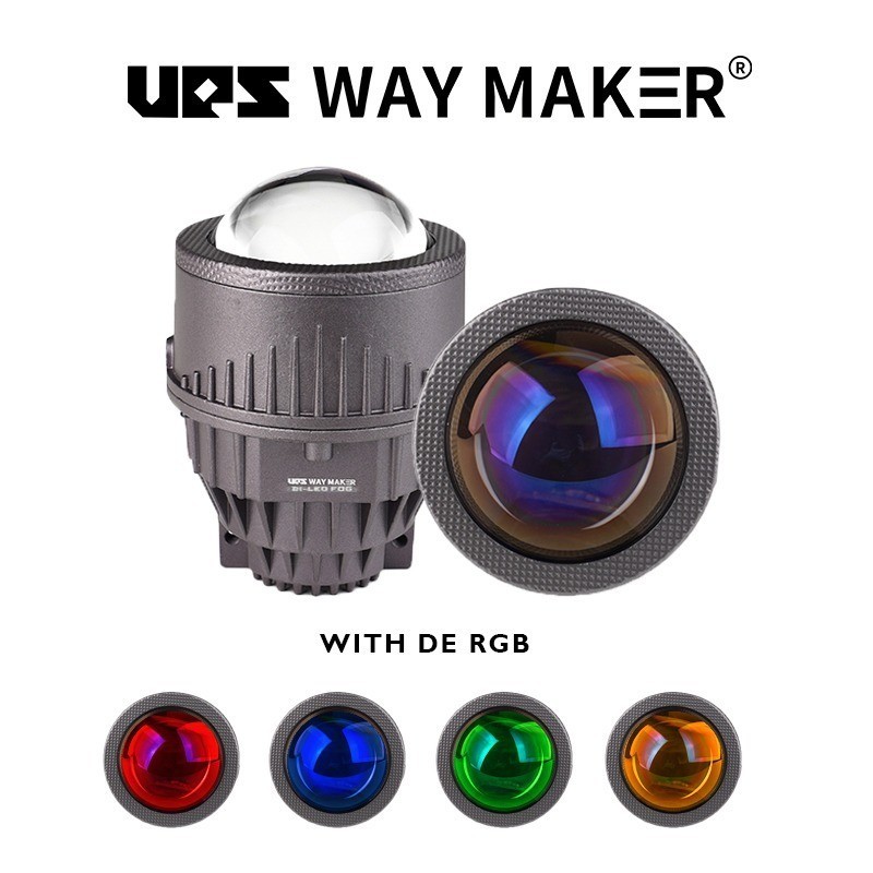 Garasi Biled Biled Foglamp F55 Bilaser UPS Way Maker Bluelens 1 Warna / DE RGB