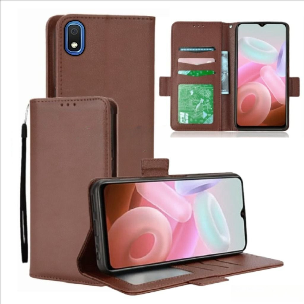 Case Dompet Hp Samsung A10 Case Dompet Casing Hp Flip Kulit Case Wallet Leather Cover