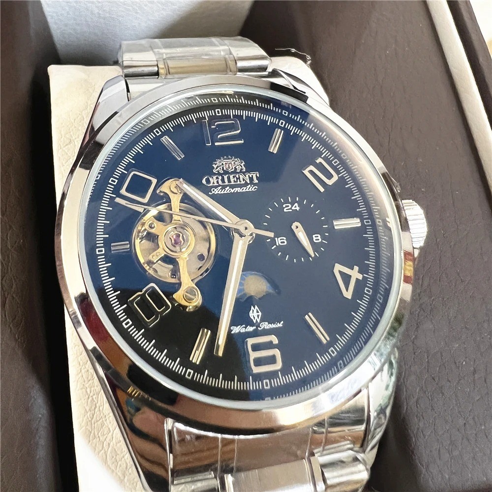 Orient Watch Refurbished Secondhand Japanese Fully Automatic Mechanical Watch Hollowed Out Business 