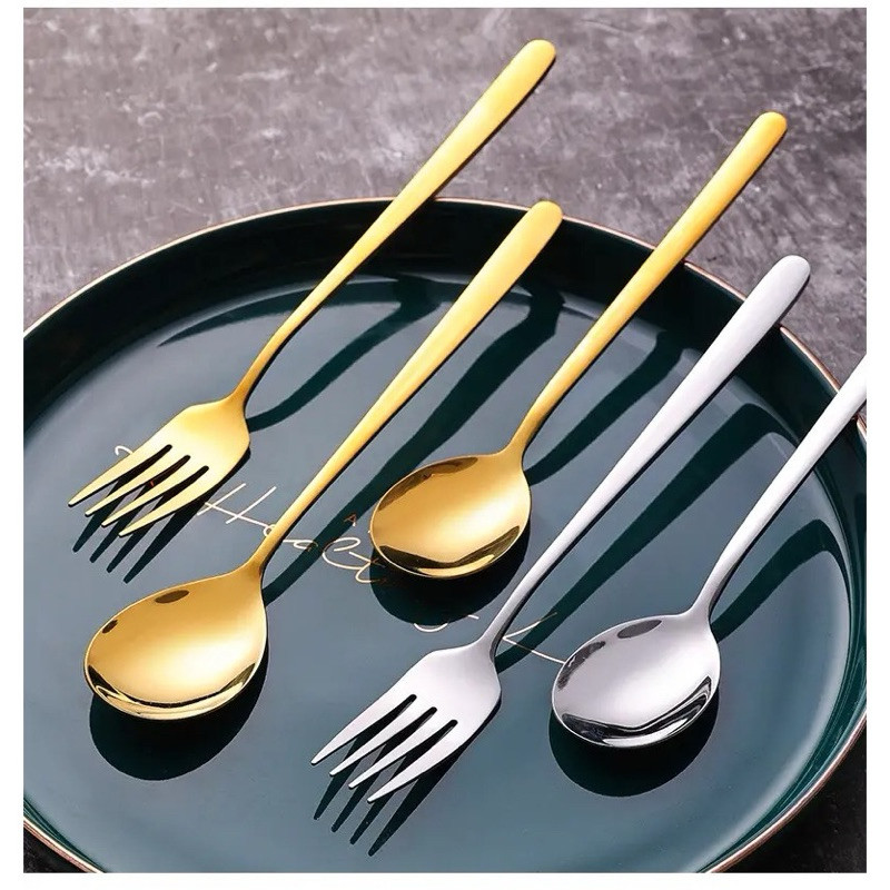 (GAT) SENDOK KOREA JUMBO / Sendok Makan Bulat Korean Style Stainless Steel / Sendok Bulat Stainless 