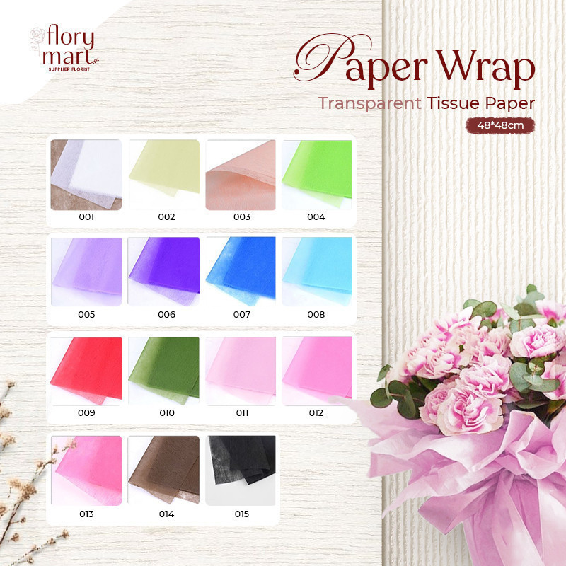 Tissue Paper Wrapping Paper Tissue 5 Lembar Flory Mart