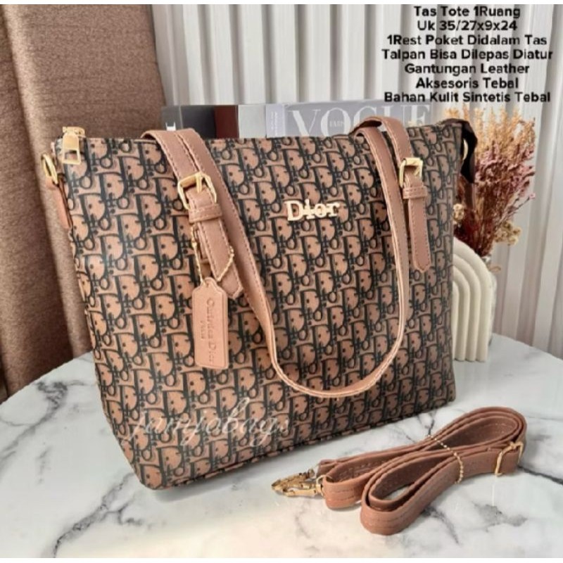 Tas Totebag Wanita DR Jinjing Kulit Sintetis