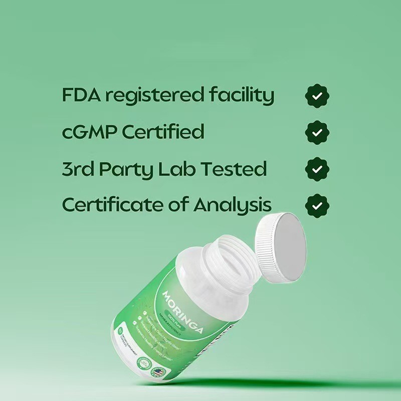 Limited Time Offer Cross-Border Hot Sale Moringa Leaf Capsules Moringa capsules Source Factory Direc