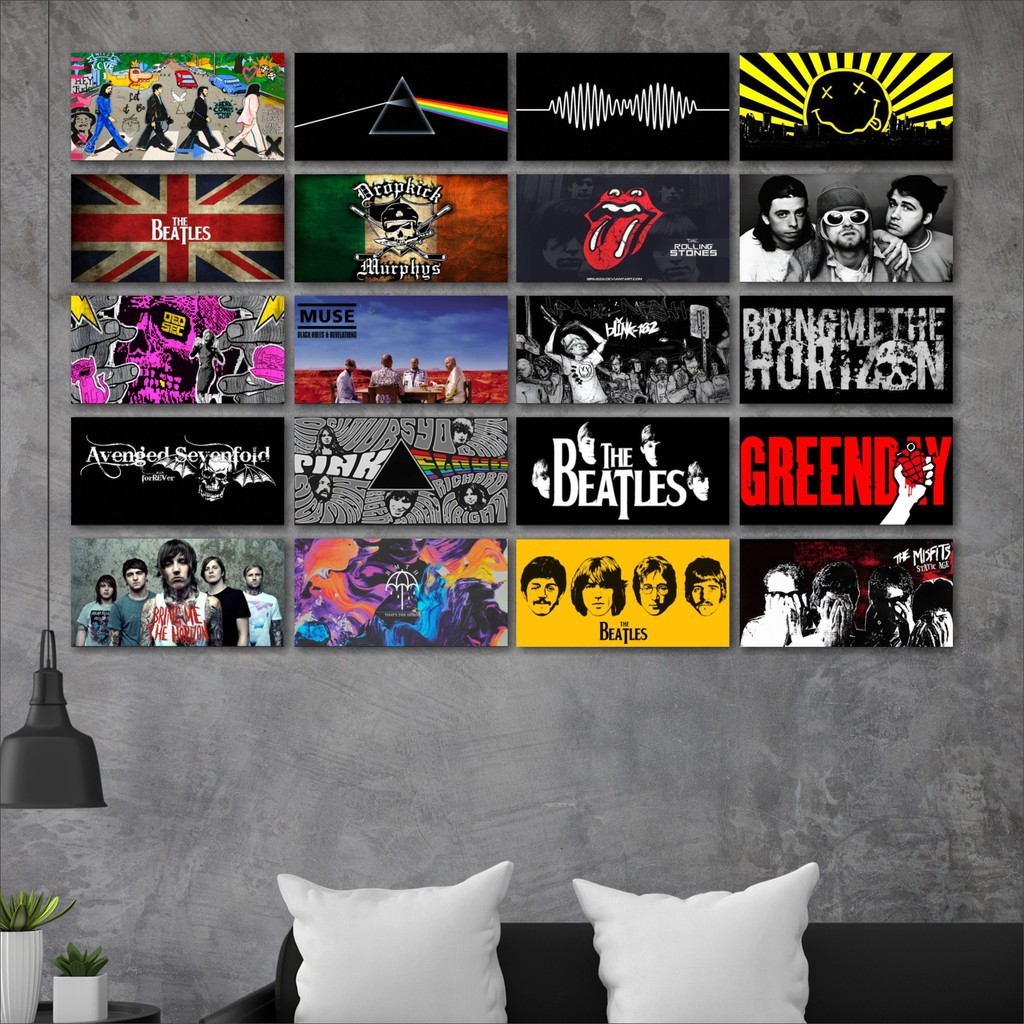 Poster kayu   wanitacowok    Poster Band Music Musik    Kamar Rumah Retro Vintage Aesthetic