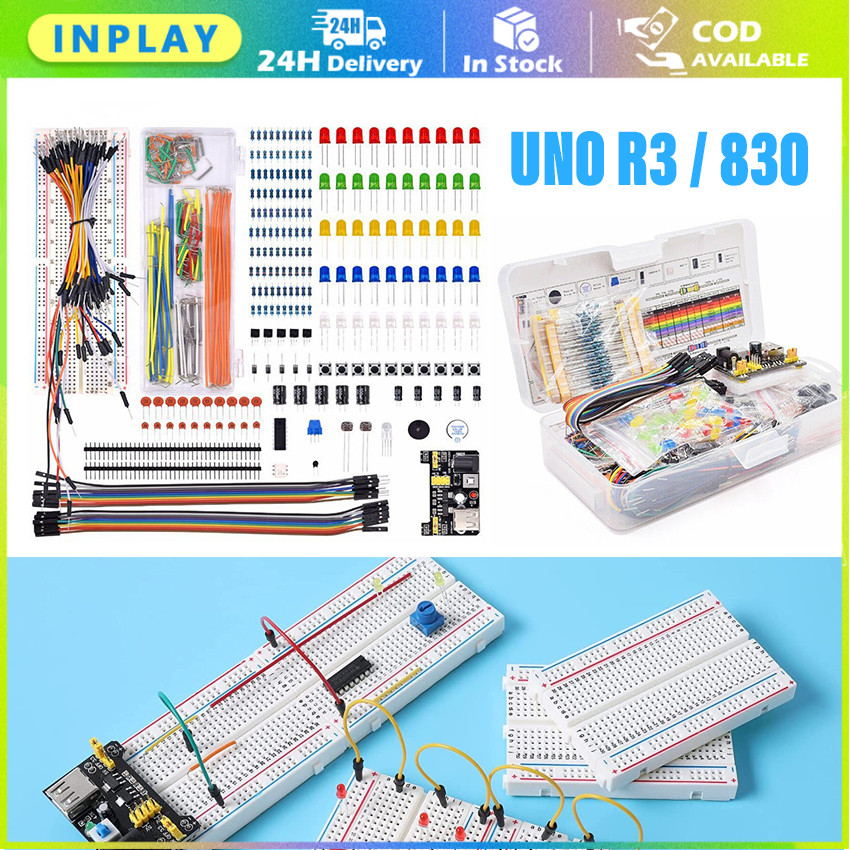 1 Set Kit Paket Elemen Arduino Uno R3 Untuk Pemula / R3 Arduino Kit Diy Dengan Kotak