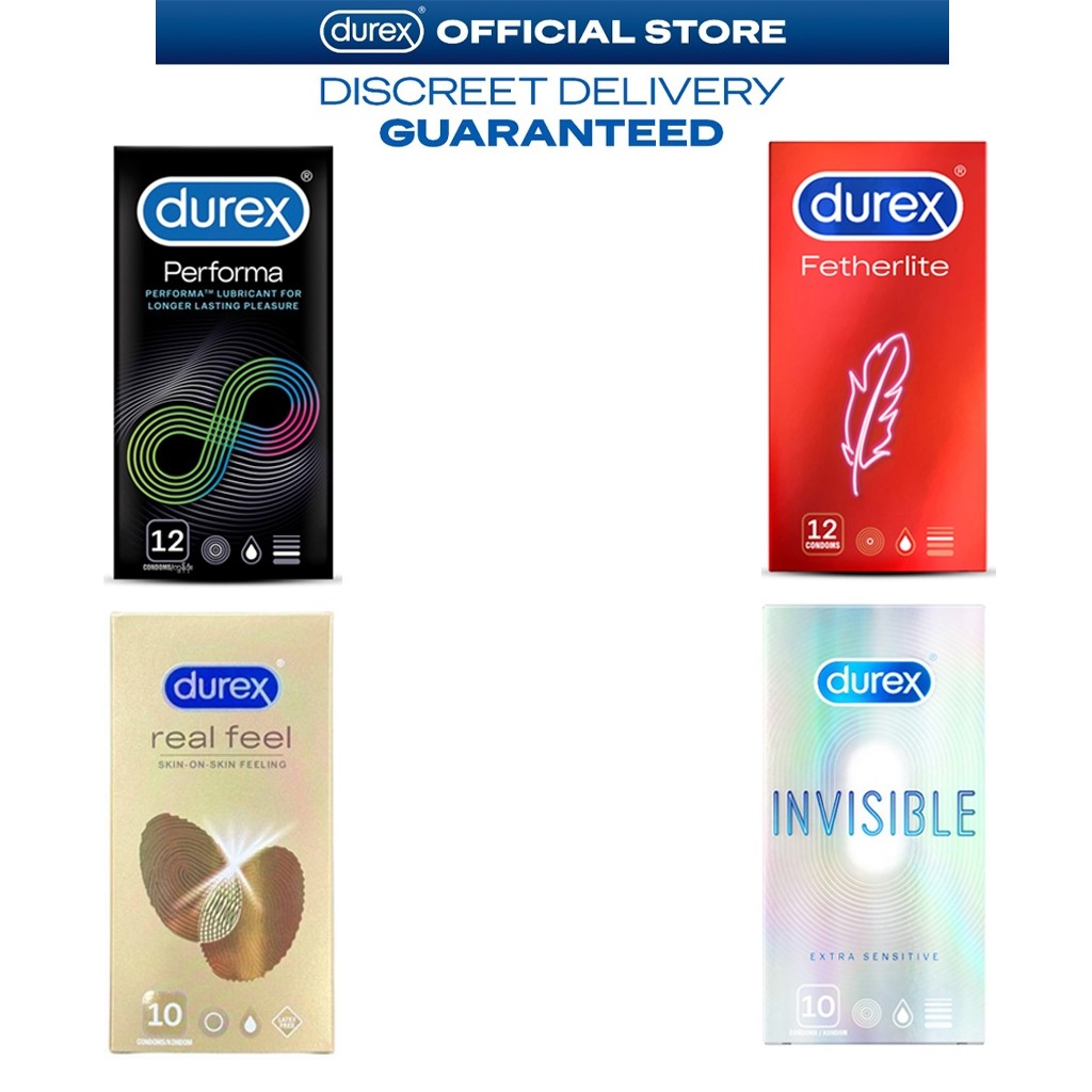 order sekarang 10PCS atau 12 PCS / Kotak Durex Tak Terlihat Ekstra Tipis, Ekstra Sensitif Kondom Ras