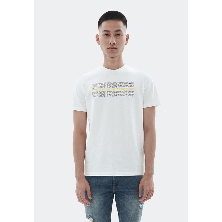 MANZONE kaos pria lengan pendek KIM -WHITE