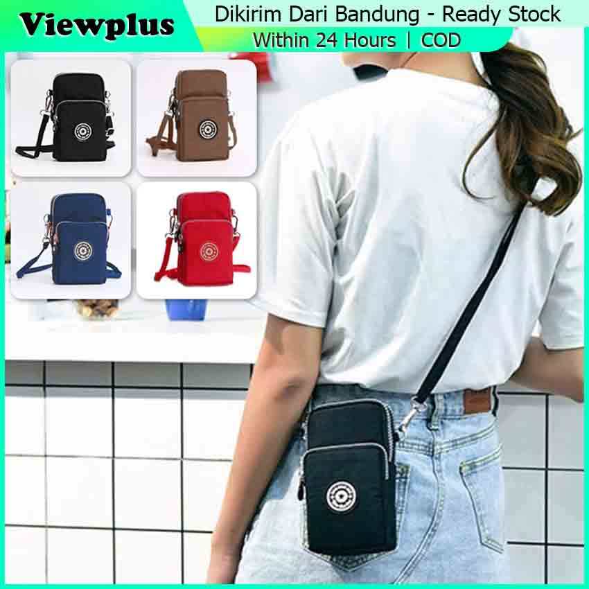 Dompet Selempang Wanita Tas Hp Nylon Waterproof