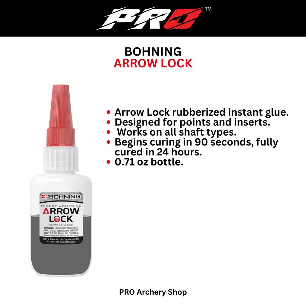 LEM POINT & PIN INSERT BOHNING ARROW LOCK | ADHESIVES / LEM INSTANT ANAK PANAH CARBON ALUMINIUM