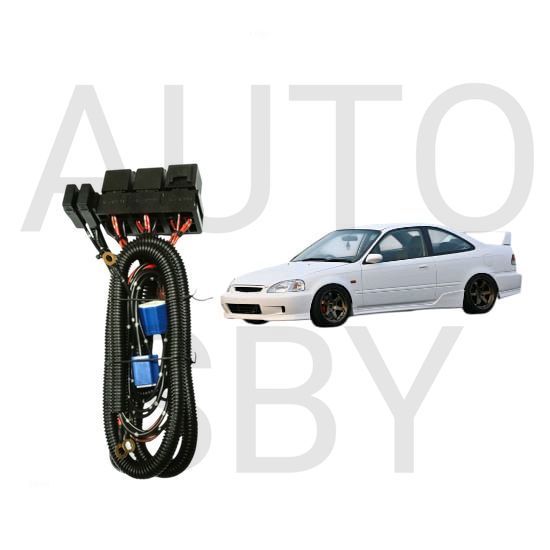 AS Relay Set Lampu Utama LED H4  Mobil Honda Civic Ferio