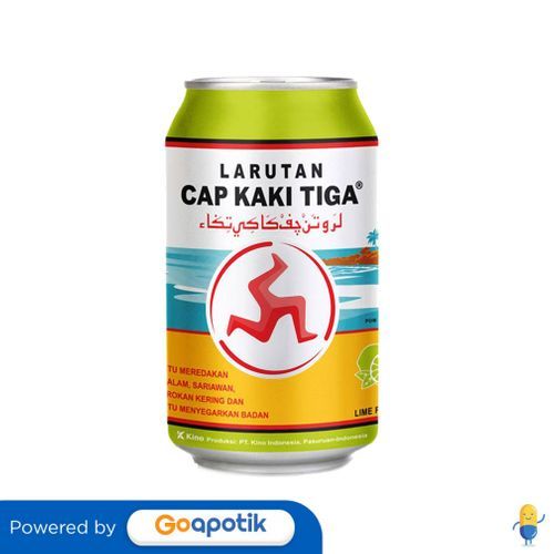 Cap Kaki Tiga Larutan Penyegar Jeruk Nipis 320 Ml Botol