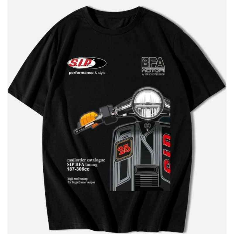 Kaos vespa SIP performance scooter racing/vespa racing/Piaggio racing/vespa drag/vespa cross/vespa r
