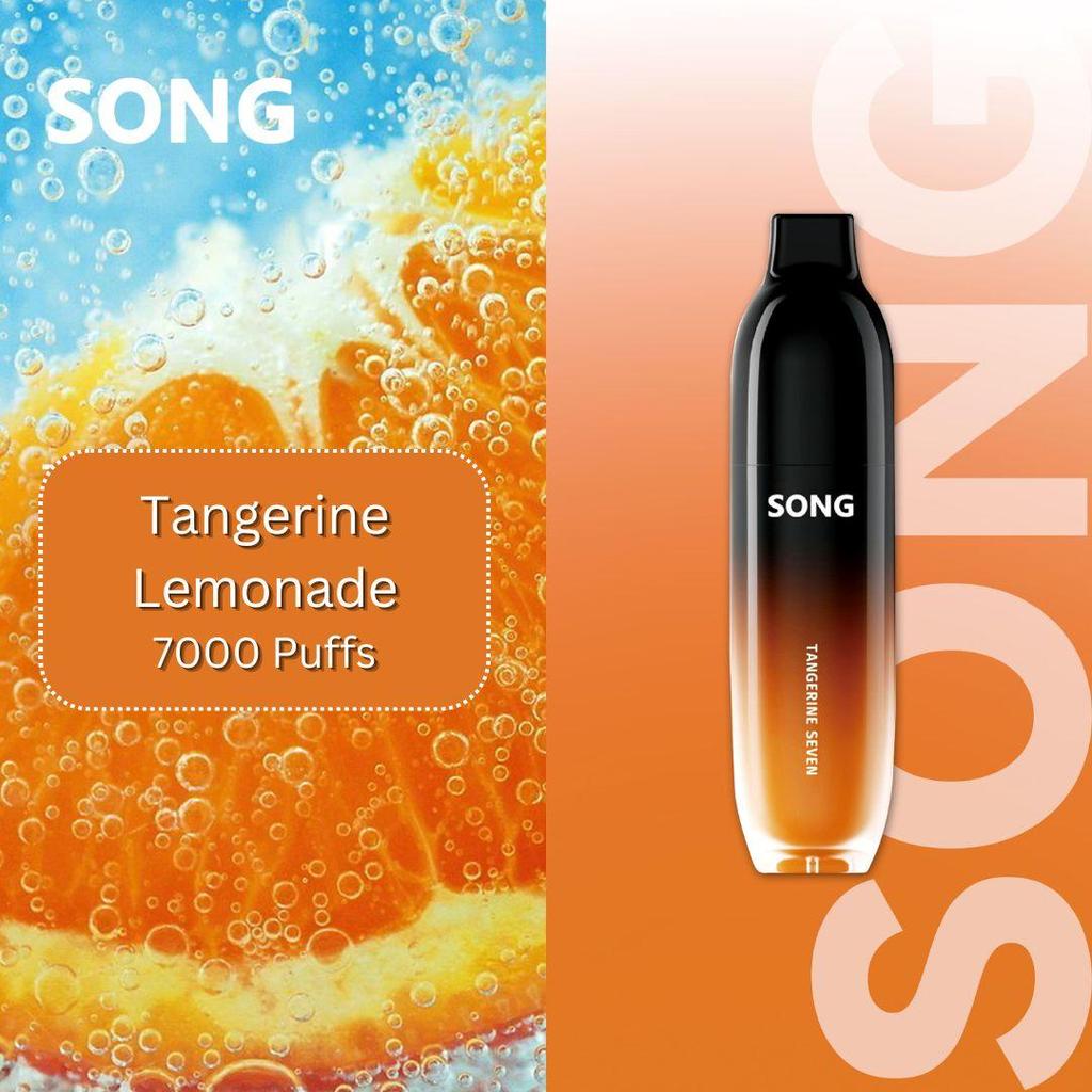 SONG CHARM - Tangerine Lemonade 7000 Puffs Disposable Vape Pod Tahan Lama