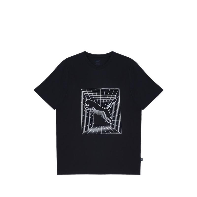 Puma Cat Graphic Mens Tee - Black T-Shirt
