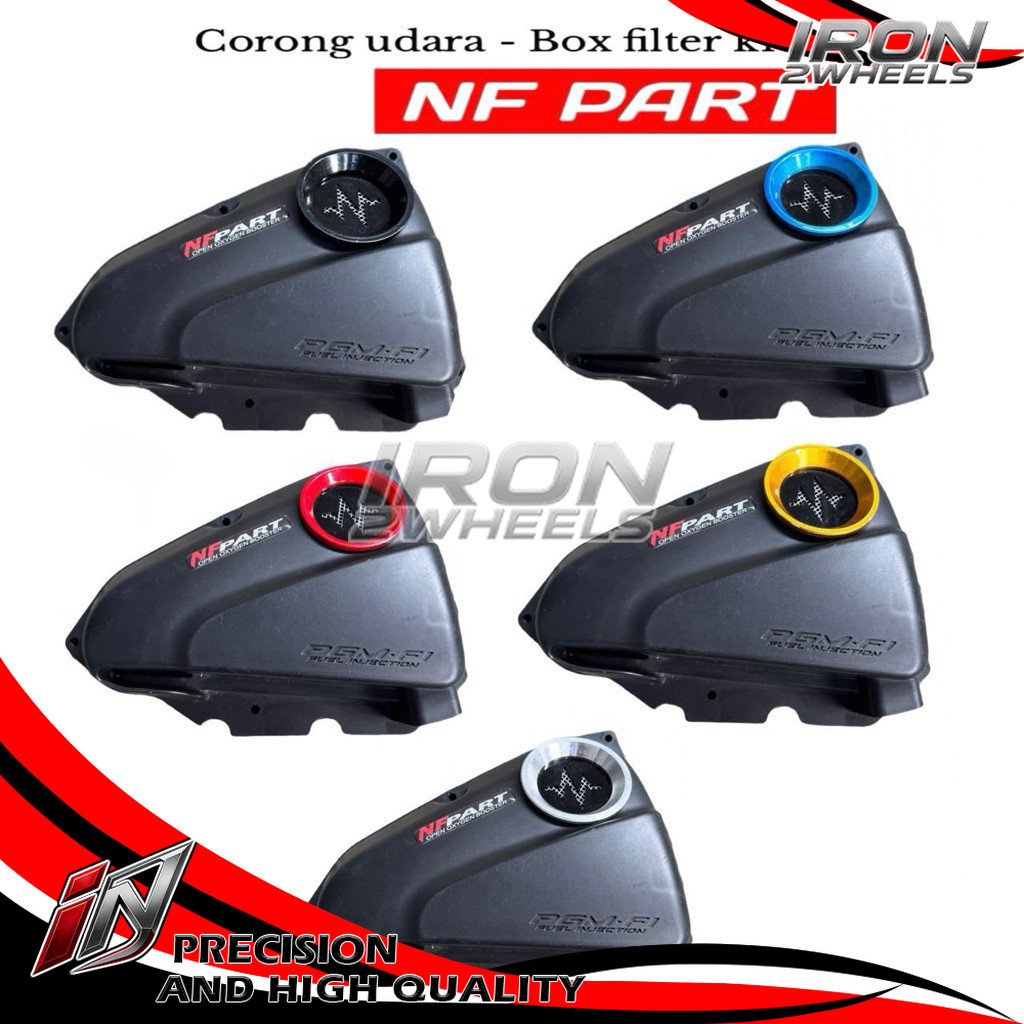 iRon 2Wheels Cover Tutup Box Filter Beat Karbu K16 PGM FI Veloscope Velocity Tutup Box Filter Beat K