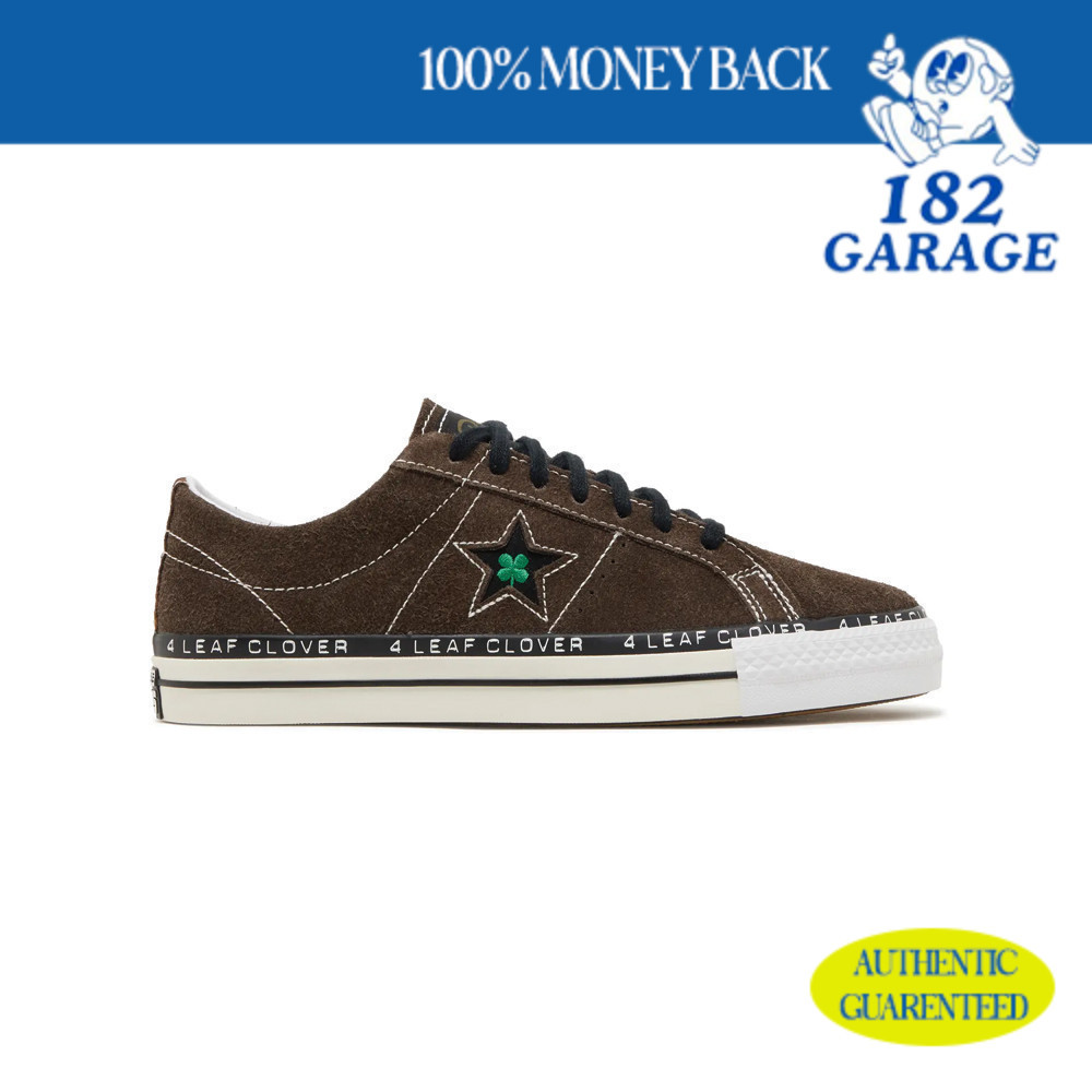 Sepatu Converse PATTA X  ONE STAR PRO OX LOW 4 LEAF CLOVER BROWN OLIVE WHITE