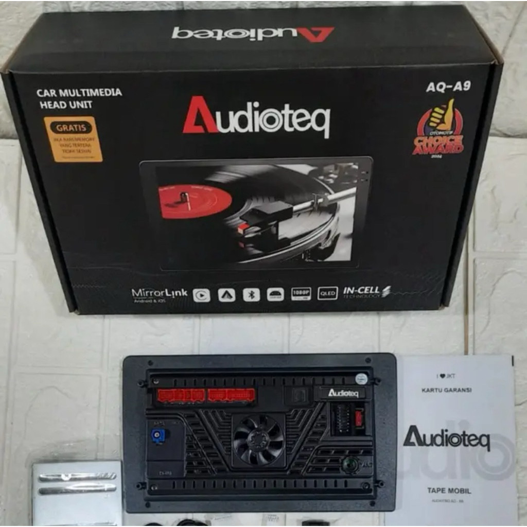 Head Unit Audioteq AQ-A9 9 Inch Android – RAM 4GB ROM 64GB | IPS Touchscreen | MirrorLink Android/iP