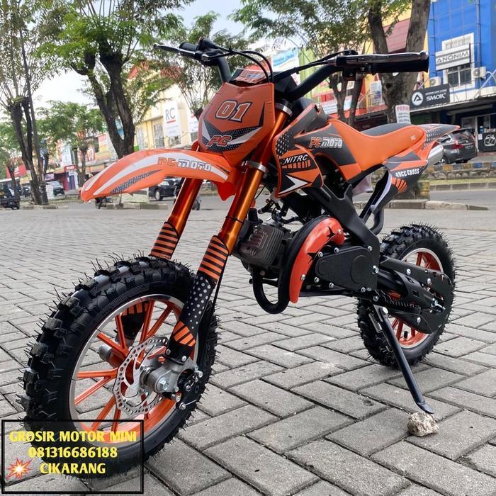 MOTOR MINI TRAIL MT2 50CC MESIN 2TAK - Orange