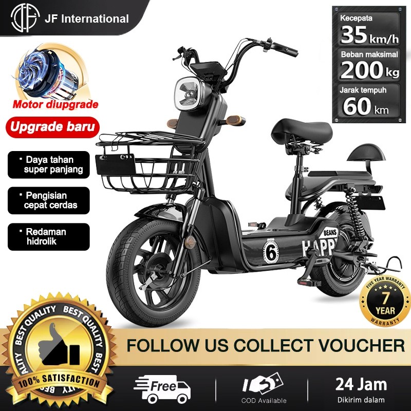 PROMO Sepeda Listrik Motor 48V Sepeda Listrik Dewasa Sepeda Listrik Premium Mewah - JF