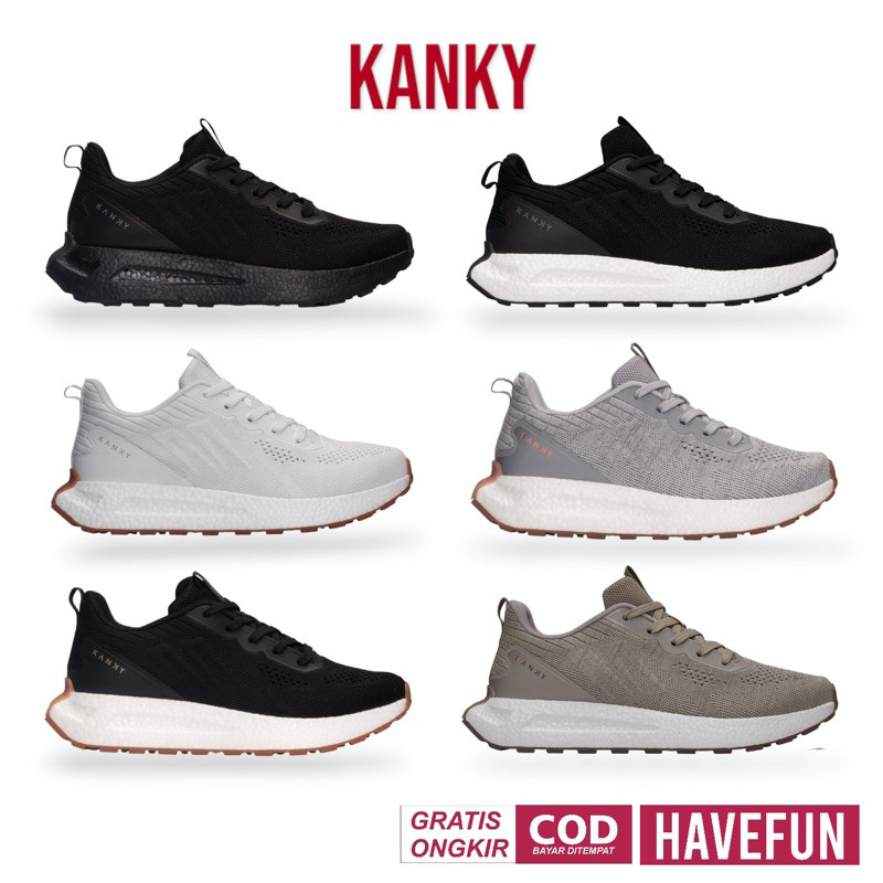 Kanky Story Honjo Black White Khaki Beige Allblack Original - Sneakers Casual Sport
