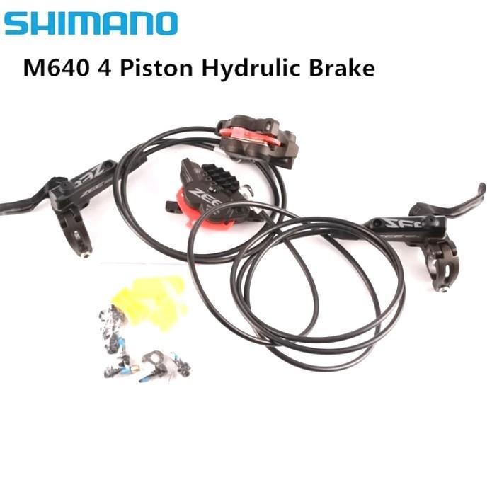 BRAKE SET HIDROLIS SHIMANO ZEE M640 4 PISTON SEPEDA
